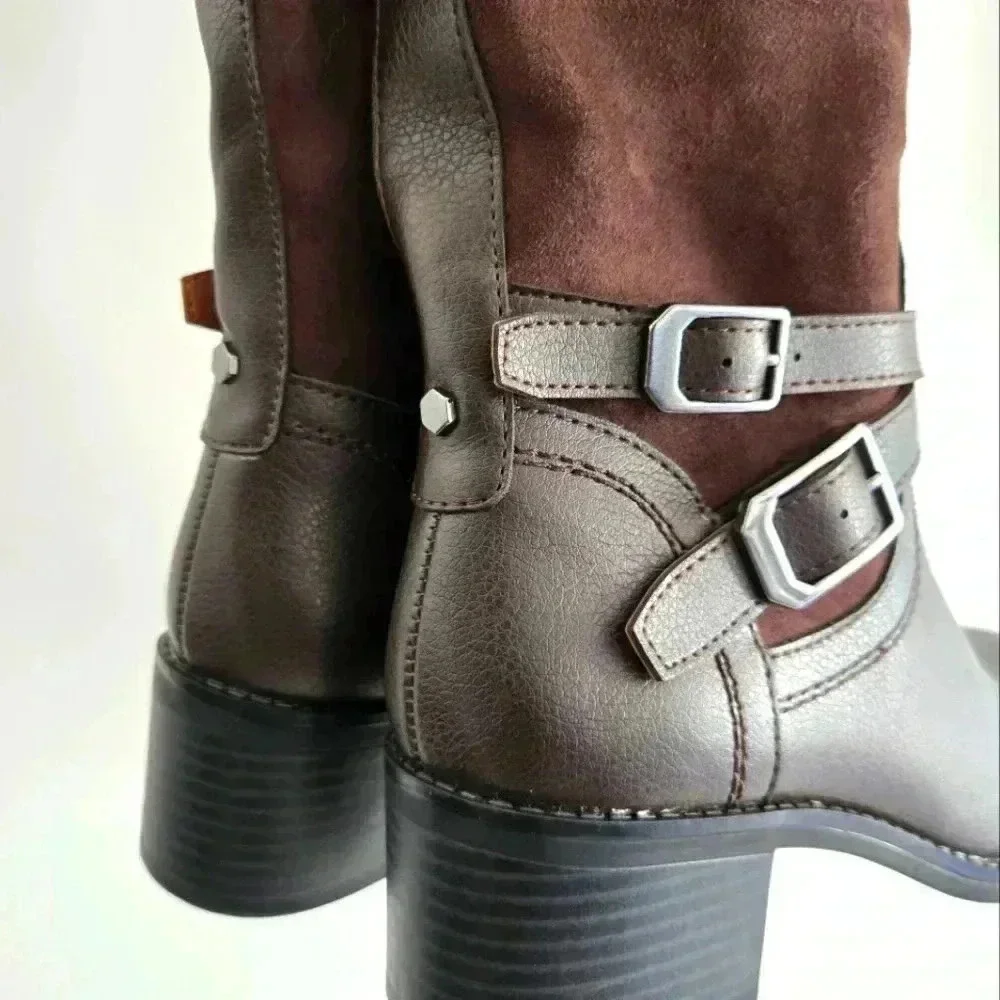 Franco Sarto Suede Leather Brown Boot